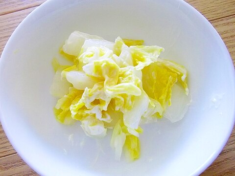 ビニール袋で簡単♪白菜のレモンマヨサラダ